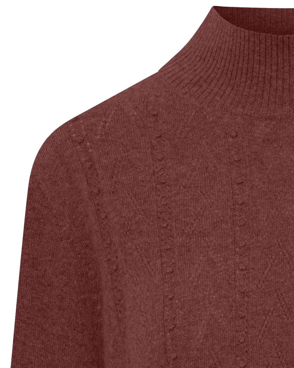 FELICITAS Strickpullover Stehkragenpullover Pansy