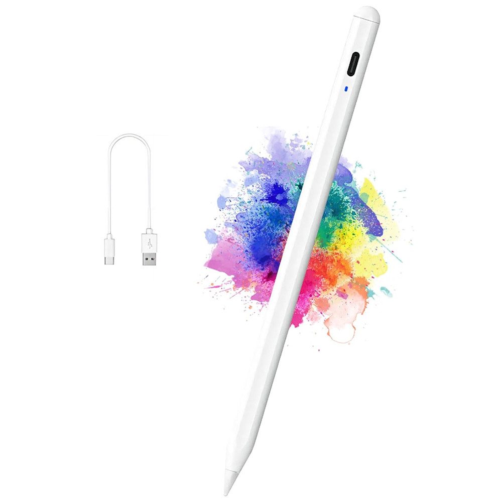TUWENA Eingabestift Stylus Stift für Apple iPad, Palm Rejection und Neigungssensitivität Stift für iPad 6.-8./A16, Pro M4/13,11",12.9", Mini 5., Air M2/M3 3.-5