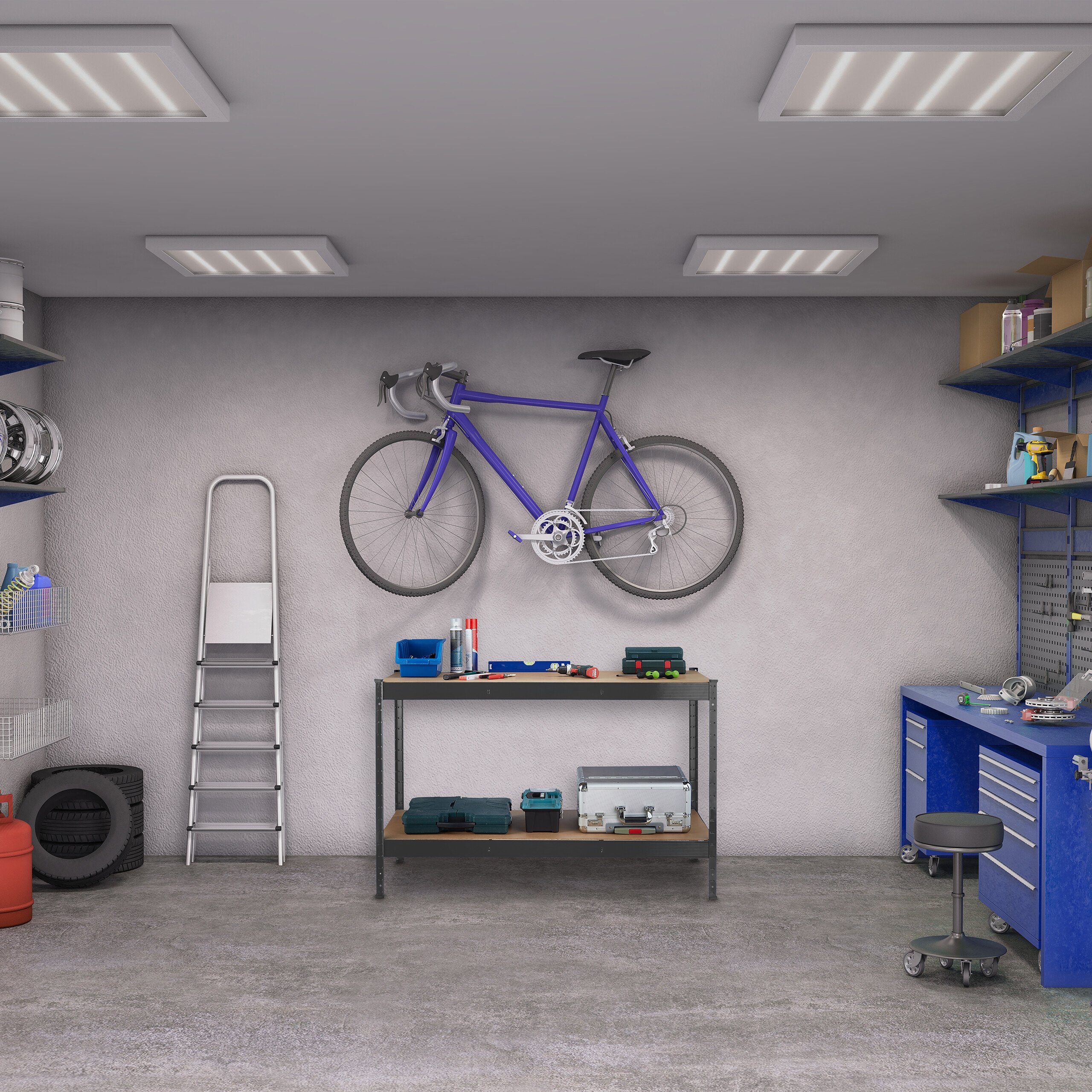 relaxdays Werkbank für Werkstatt