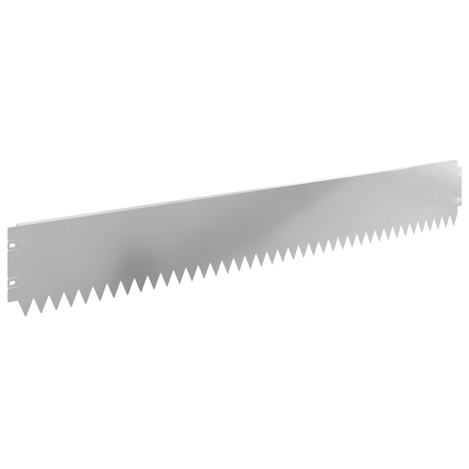Beetumrandung Raseneinfassung 30 pcs 103 x 15 cm Stahl Silber