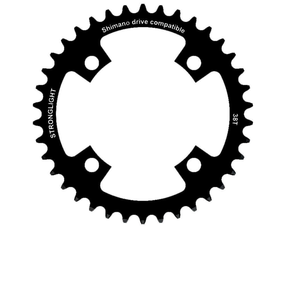 Kettenschaltung Kettenblatt E-Bike Stronglight Shimano 38 Zähne, 4-Arm Lochkreis 104