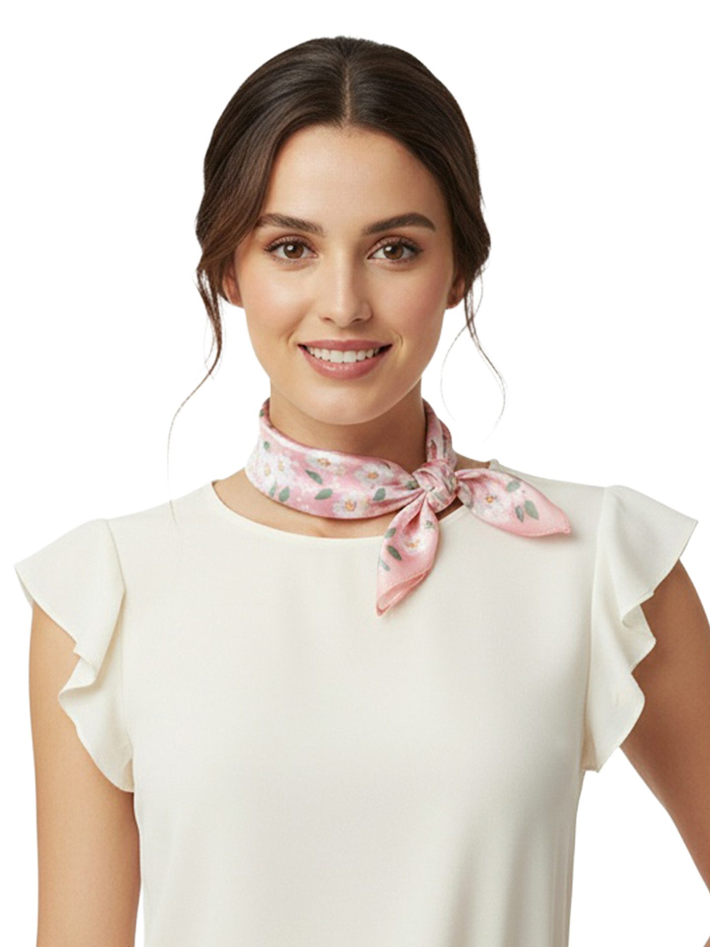 Moschen-Bayern Halstuch Halstuch Damen klein Nickituch Sommer Baumwolle Rosa