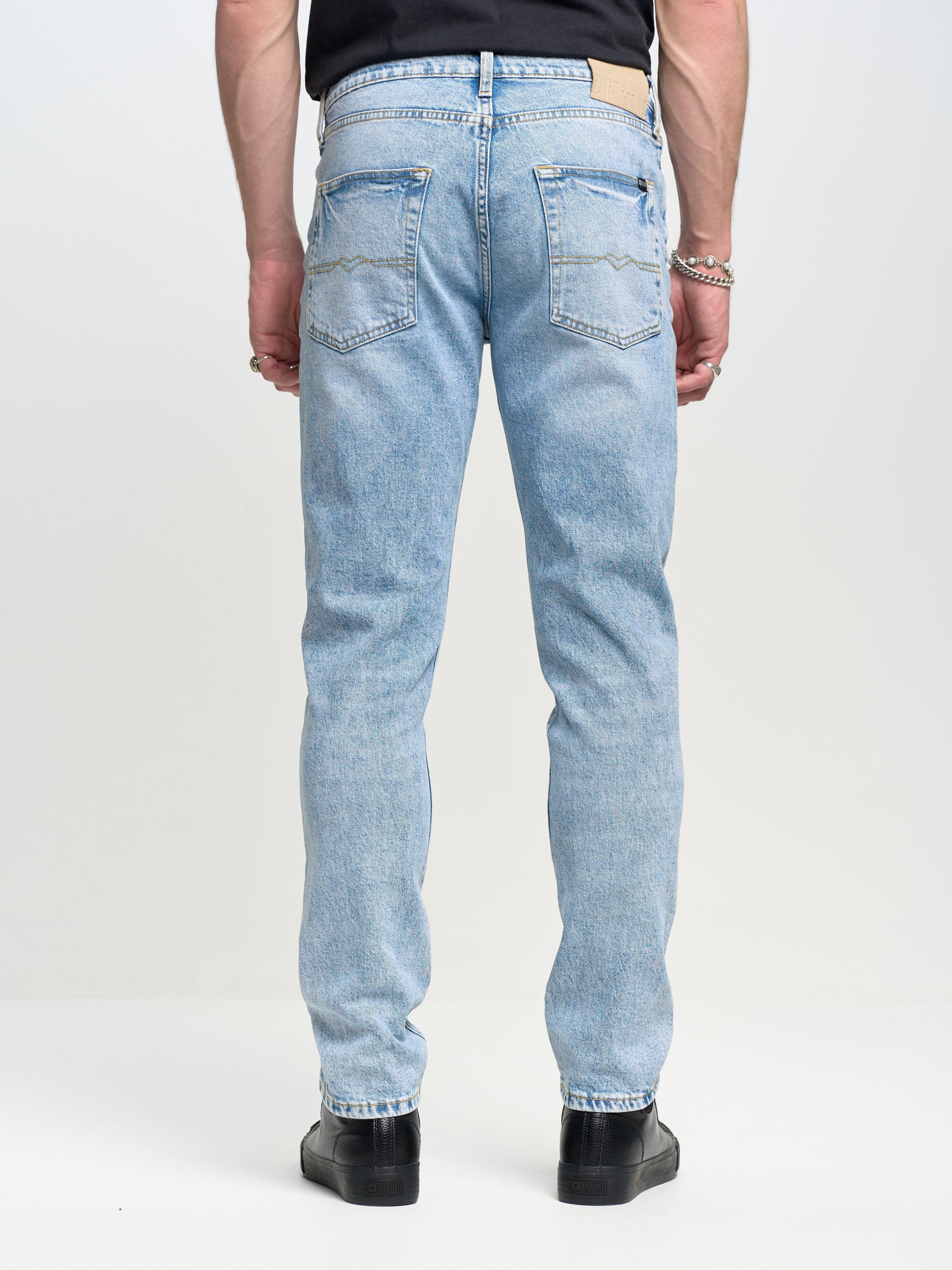 BIG STAR Tapered-fit-Jeans HARPER (1-tlg) himmelblau