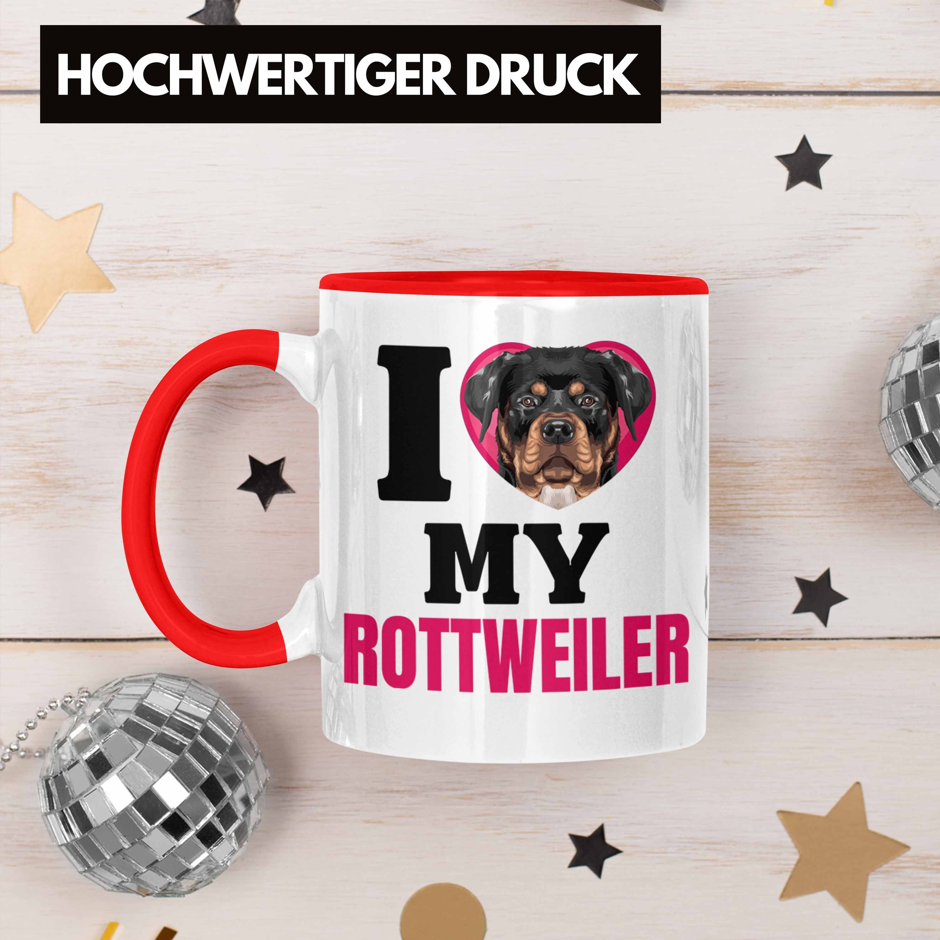 Lo Geschenkidee Tasse Lustiger Spruch Besitzerin Tasse Rottweiler Trendation Geschenk I