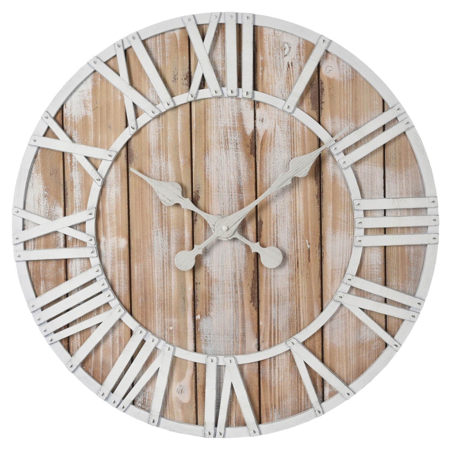 Wanduhr REFLENA, Ø 60 cm, Braun, günstig online kaufen