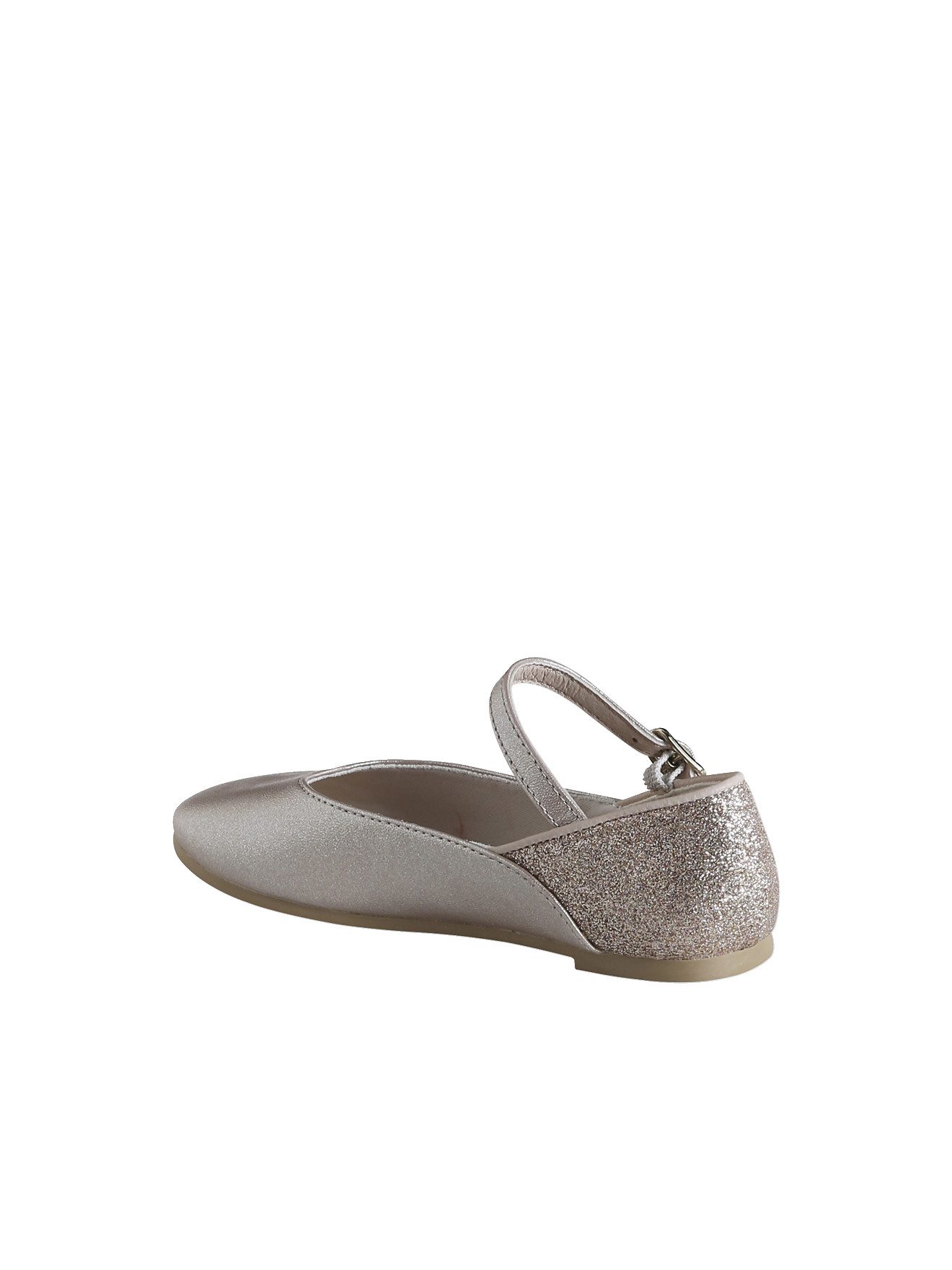 vertbaudet Mädchen Ballerinas mit Glitzer und Anziehtrick Ballerina Anziehtrick