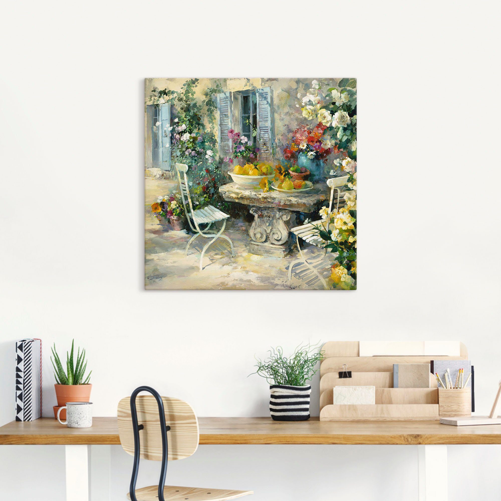 Artland Wandbild Idyllischer Garten, Garten (1 günstig online kaufen