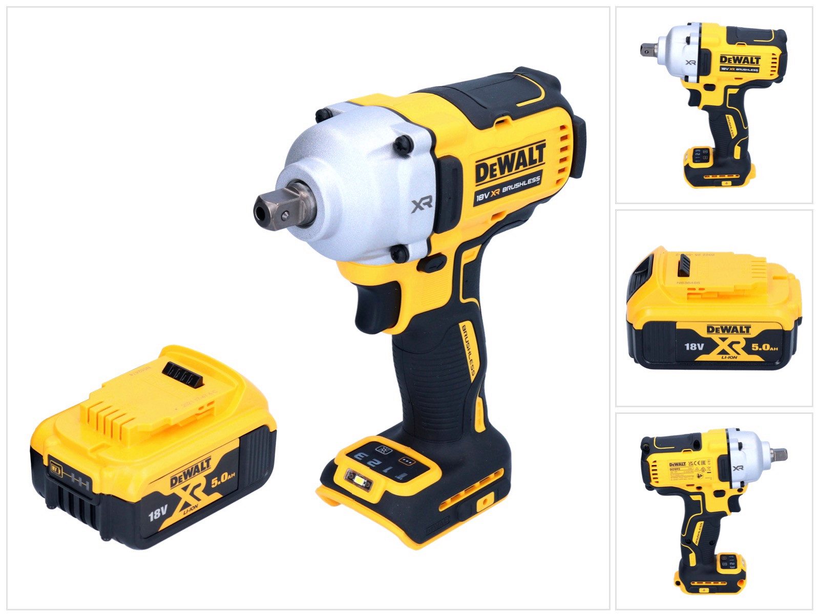 DeWalt Akku-Schlagschrauber DeWalt DCF 892 N Akku Schlagschrauber 18 V 812 Nm 1/2" Brushless + 1x