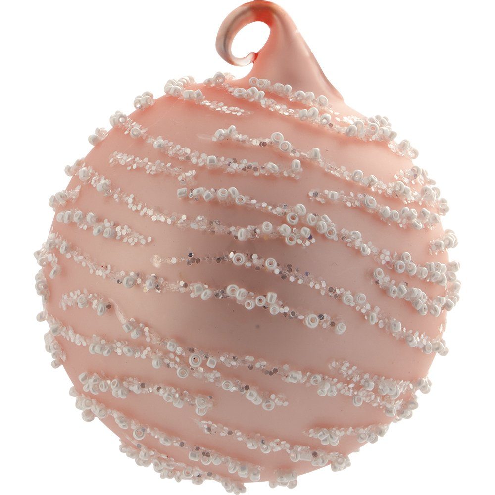 Greengate Weihnachtsbaumkugel Inge-Marie Weihnachtskugel pale pink 8cm