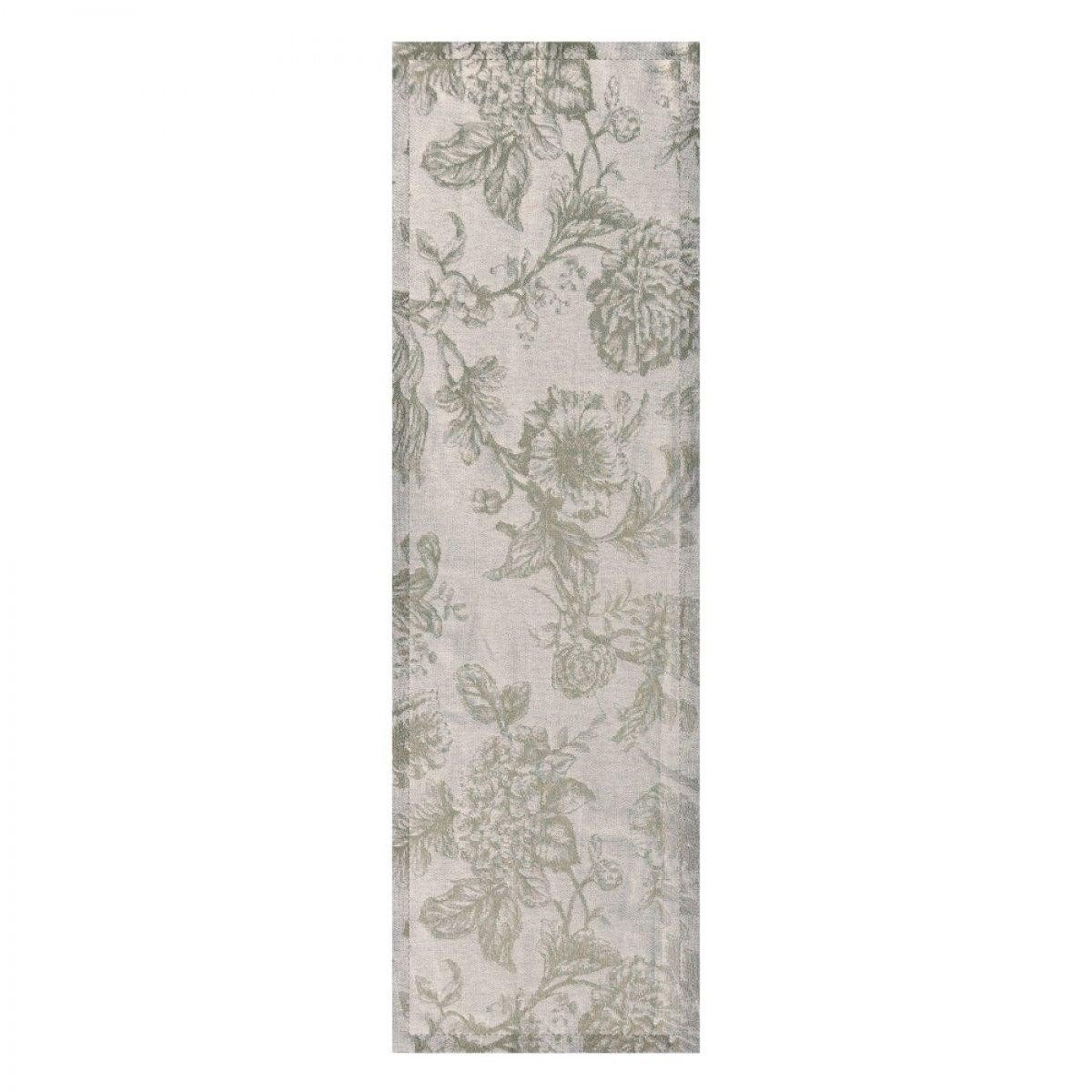 PAD Tischdecke Proflax Tischläufer Floral Toile Beige Greige (50x150cm)