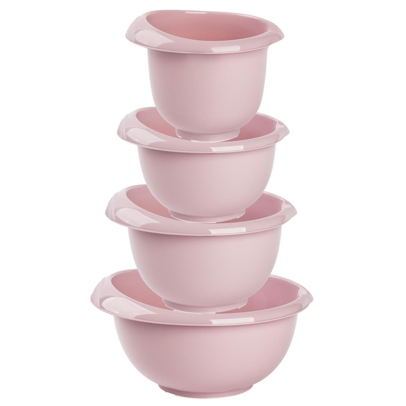 Engelland Rührschüssel Backschüssel-Set, Kunststoff, (Vorteils-Set, 4-tlg), spülmaschinengeeignet, mikrowellengeeignet, Ausgusslippe
