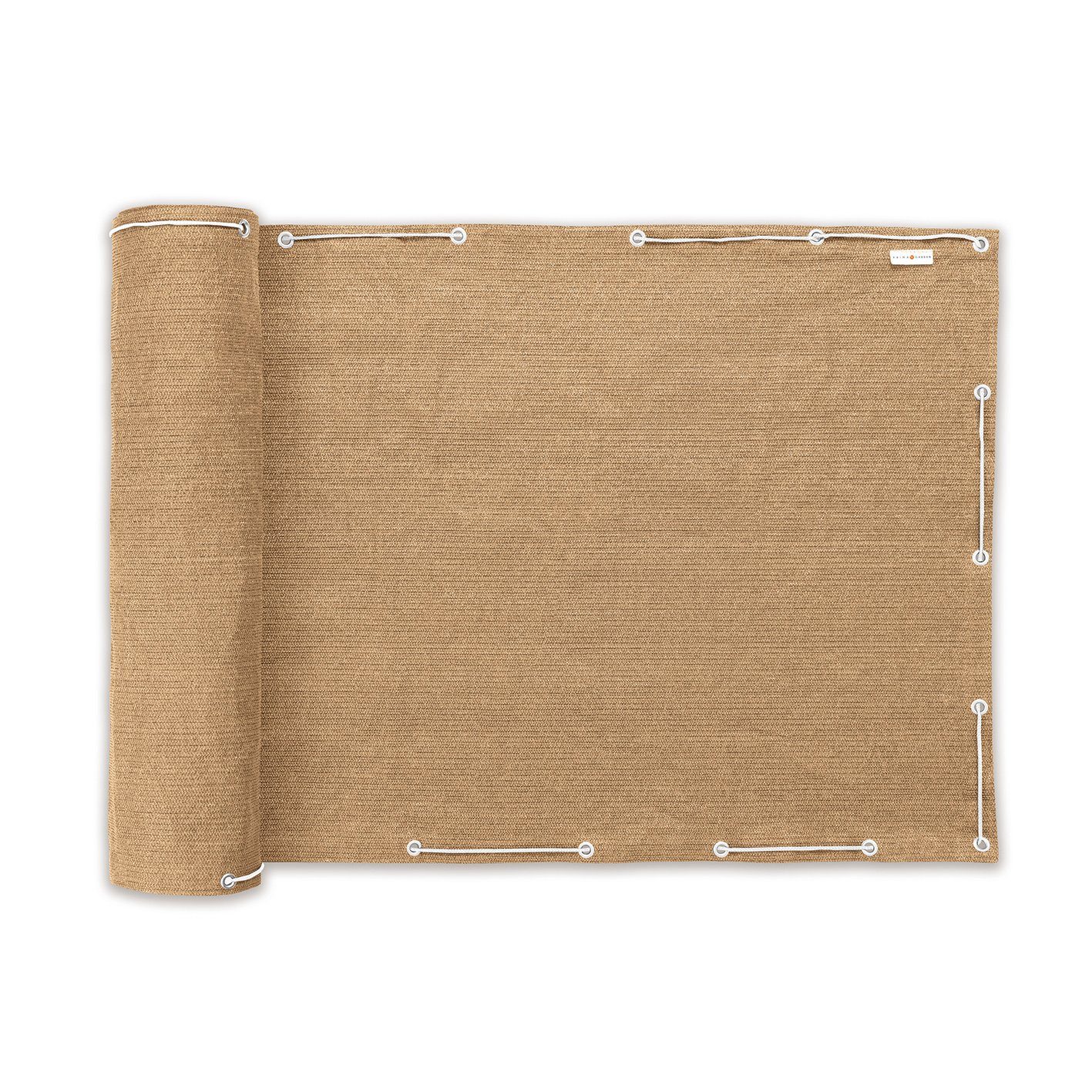 Balkonsichtschutz (500 x 90 cm in beige)