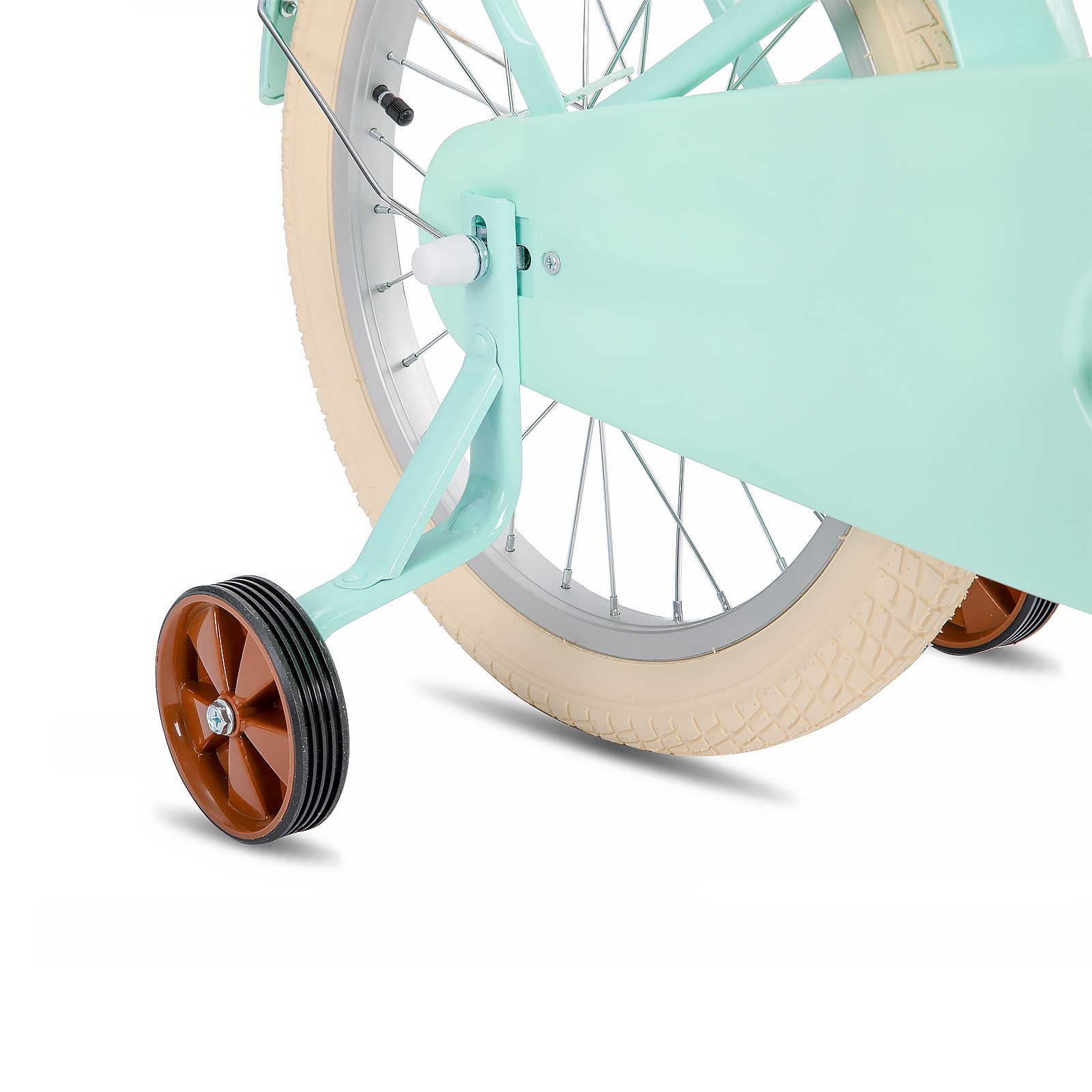 JOYSTAR Kinderfahrrad 12 14 16 18 Zoll fahrrad für 2-9 Jahre alte Mädchen & Jungen, mit Kotflügel, Stützrädern, Korb, Gepäckträger, Kettenabdeckung