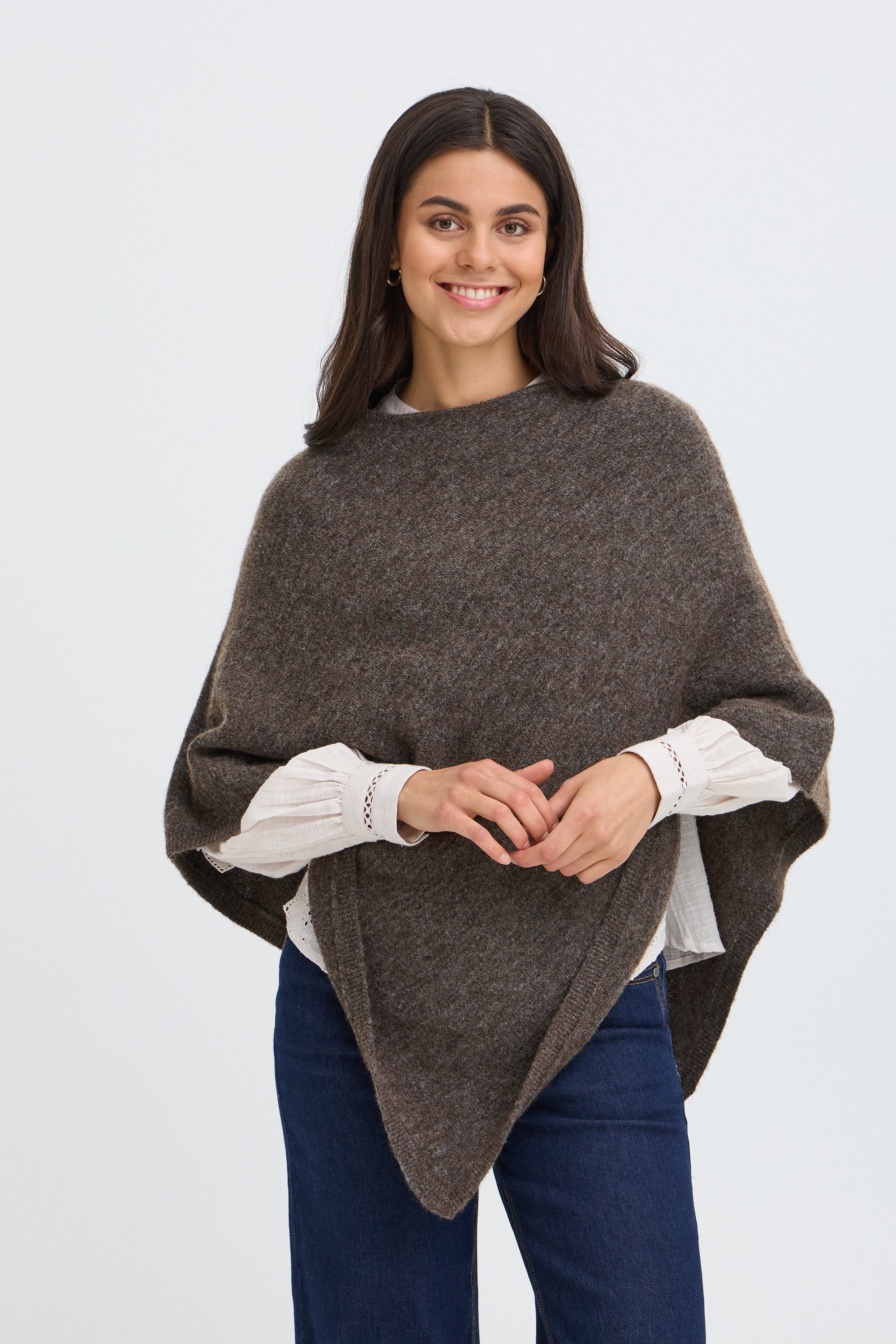 fransa Strickponcho Poncho FRSANNY