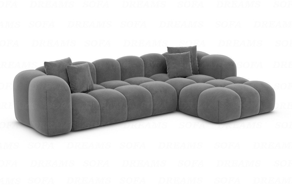 Sofa Dreams Ecksofa Stoffsofa Eckcouch Polster Eck Sofa Formentera L Form kurz Stoff, Loungesofa