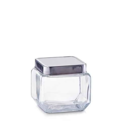 Neuetischkultur Vorratsglas Glas Vorratsglas mit Edelstahldeckel, Glas, (Stück, 1-tlg)