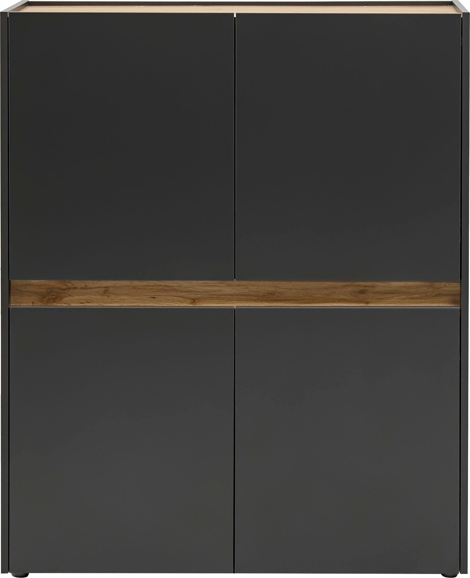 Home affaire Highboard City/Giron, moderner Schrank, Kommode, Stauraumschrank, Hochschrank, zeitlos, modern, ausreichend Stauraum, vielseitig einsetzbar