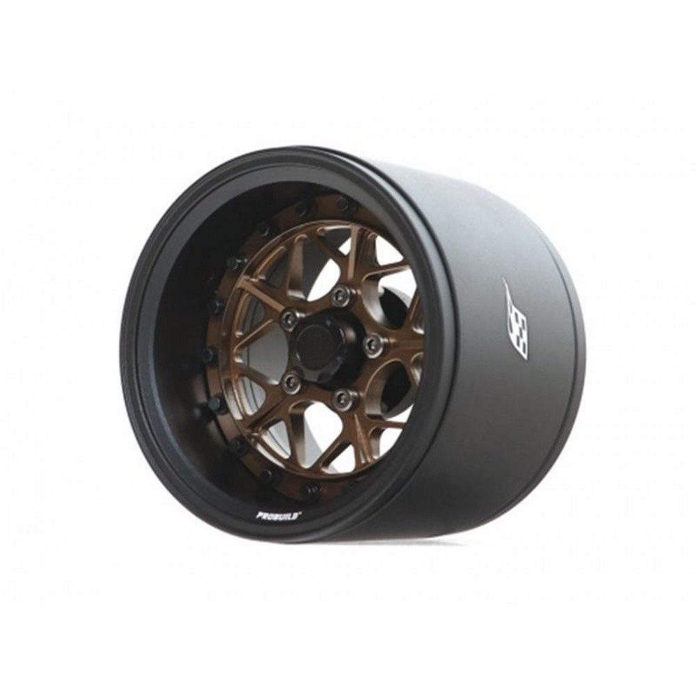 Modellbausatz ProBuild 1.9" Extra Wide LGB Adjustable Offset Aluminum Beadlock Wheel