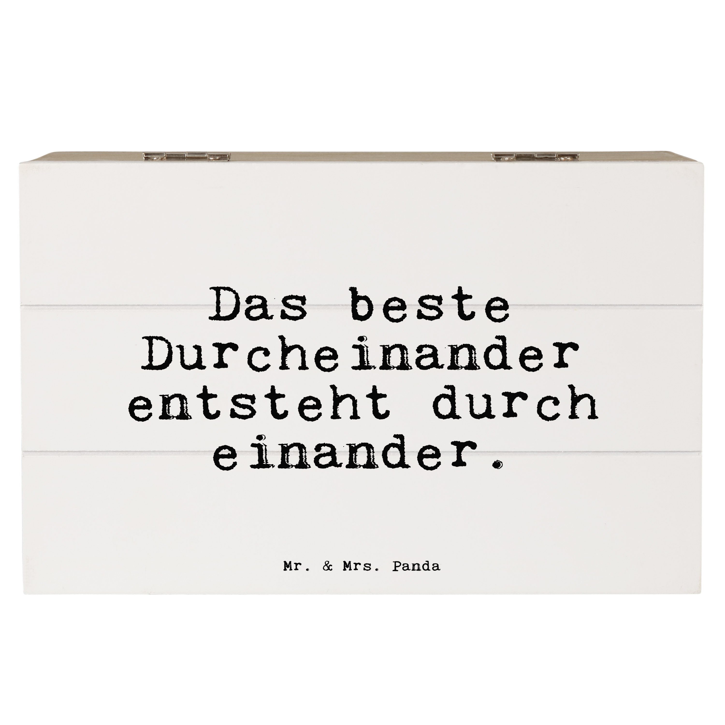 Mr. & Mrs. Panda Dekokiste »Das beste Durcheinander entsteht... Weiß