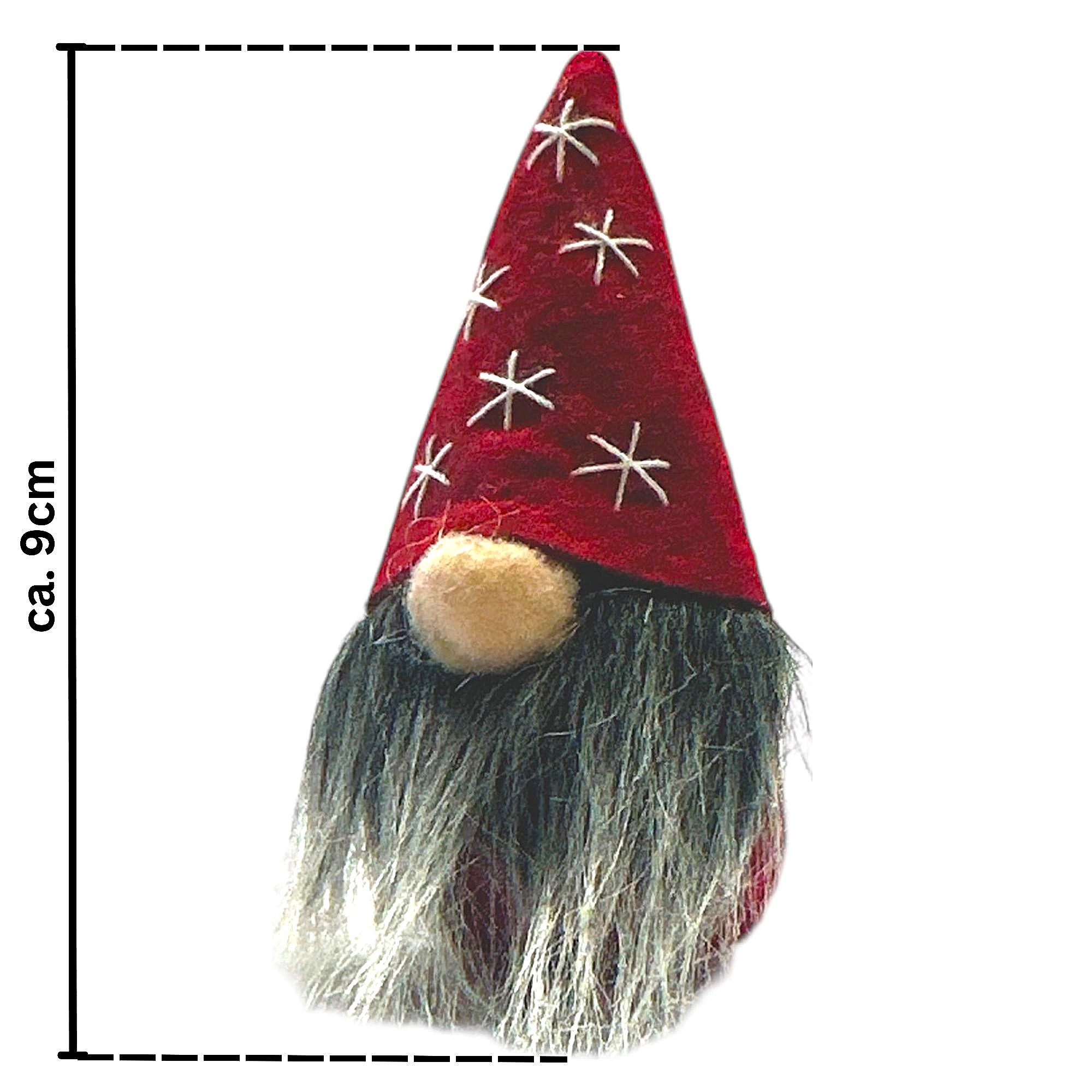 Dragimex Weihnachtsfigur Filz Wichtel 2er Set 9cm Weihnachtsdekoration Wint günstig online kaufen