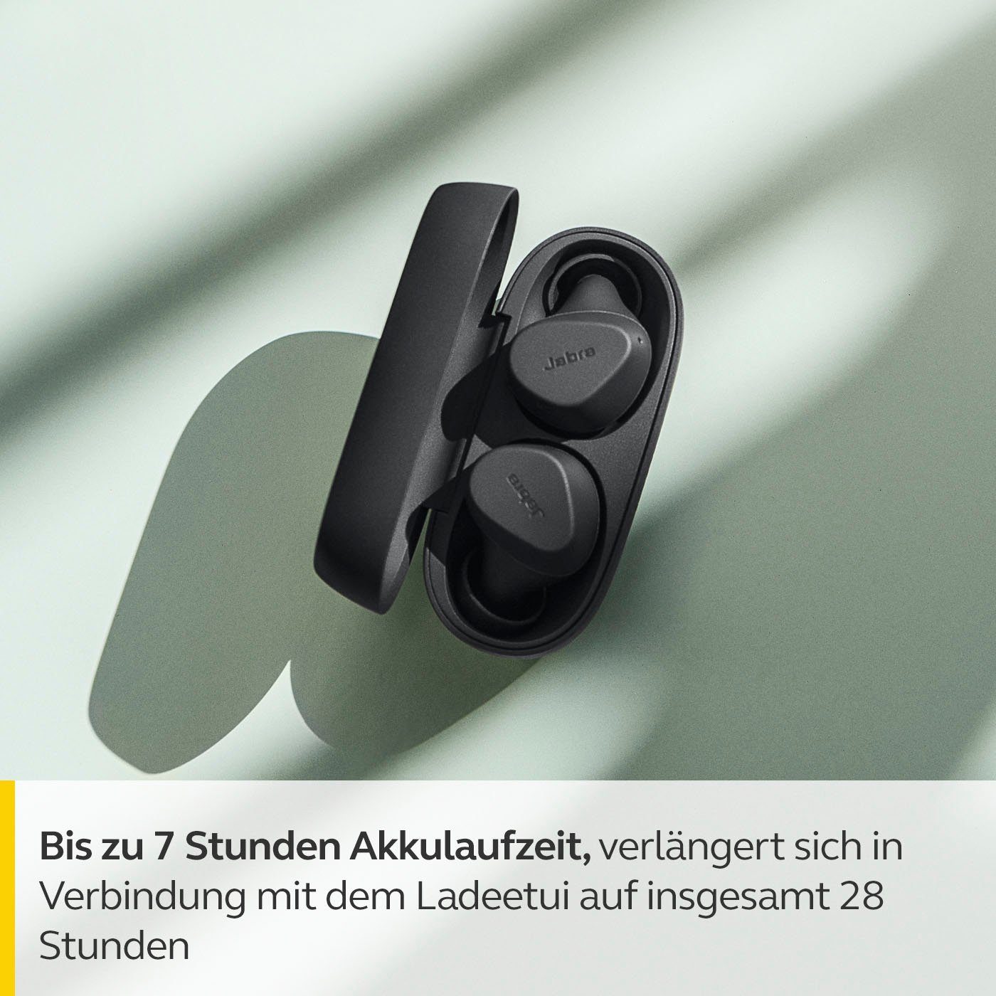 Bluetooth) Jabra dunkelgrau Elite 3 Siri, (Geräuschisolierung, Assistant, Google Alexa, In-Ear-Kopfhörer