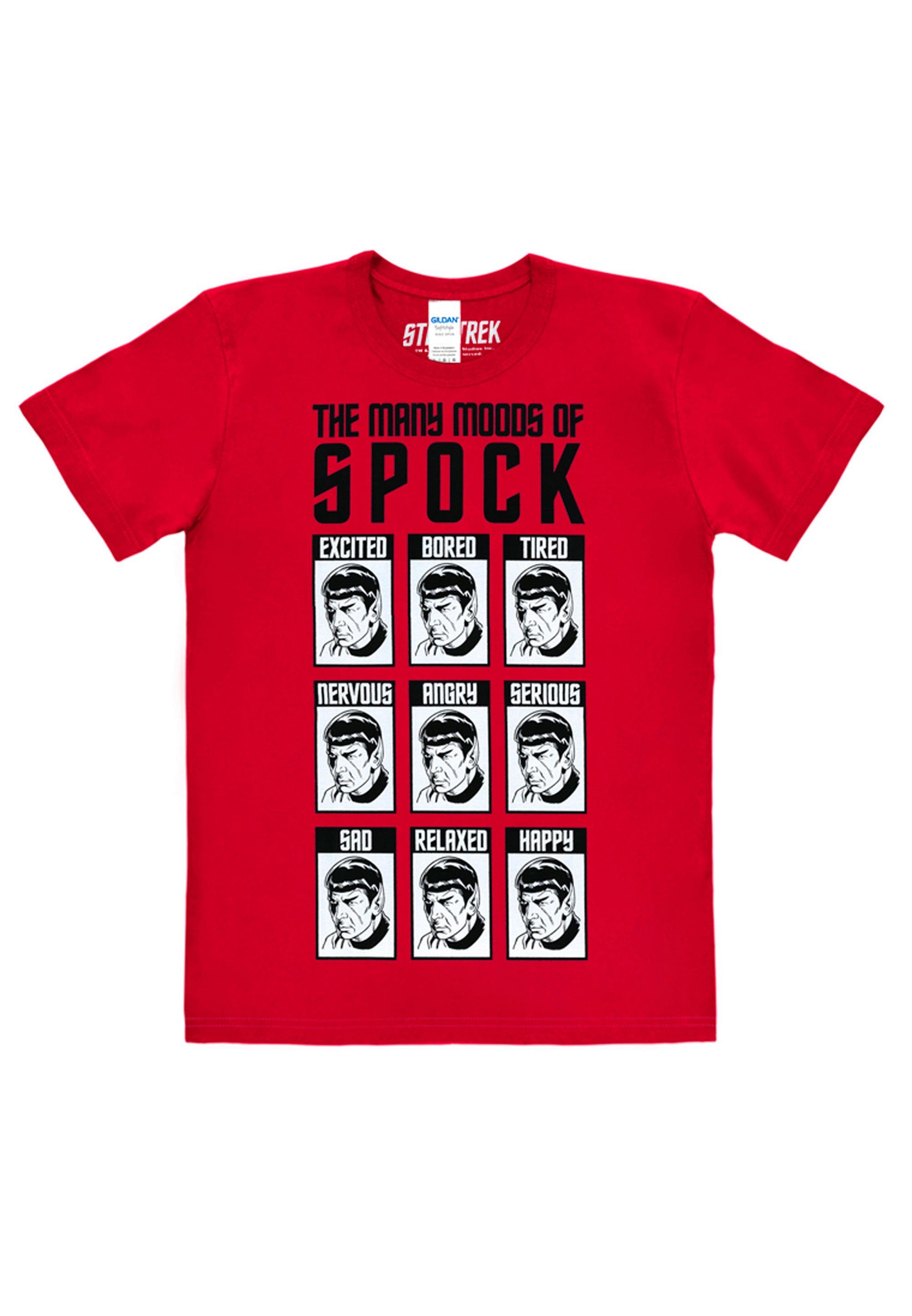 Trek Star Spock-Print mit LOGOSHIRT T-Shirt