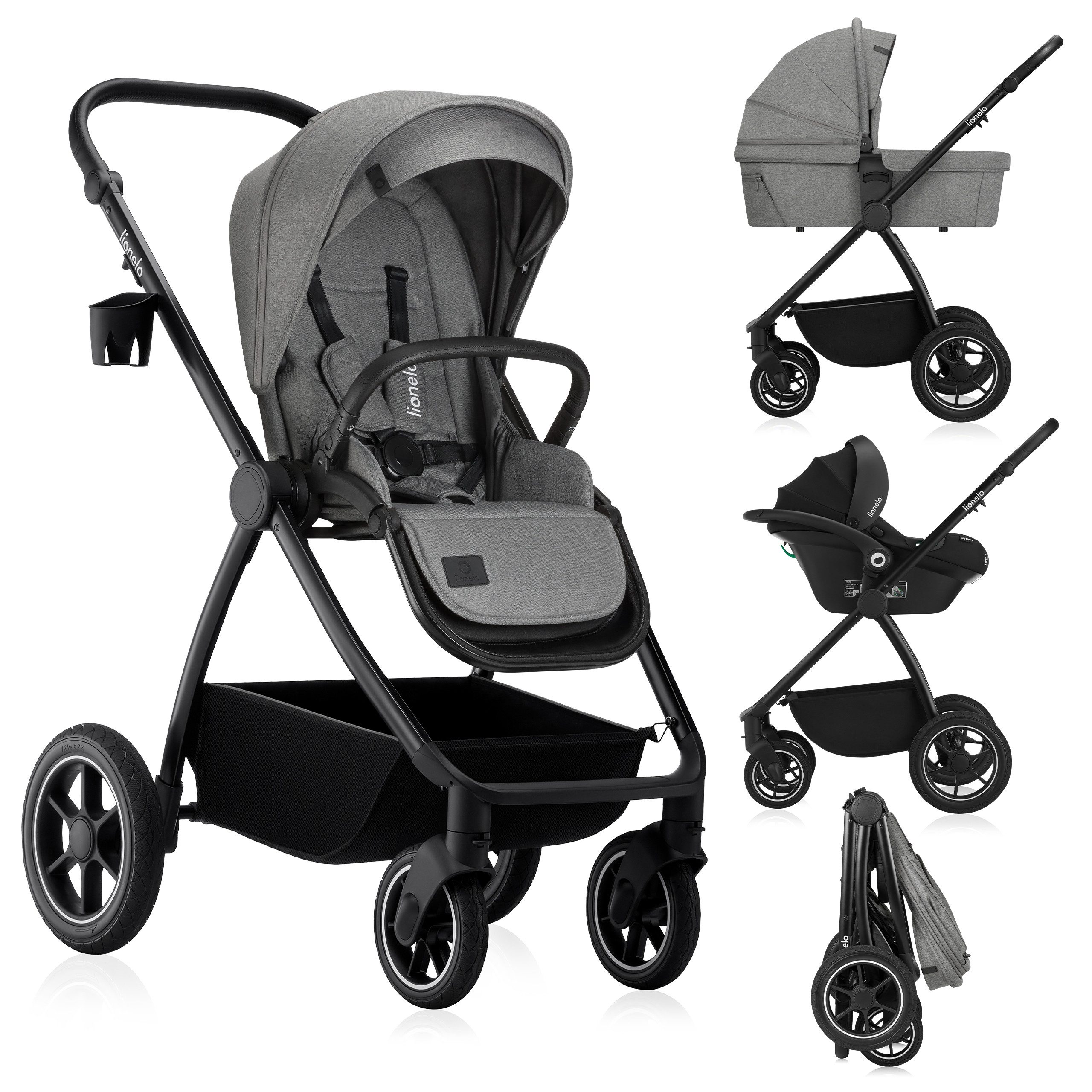 Kombi-Kinderwagen MERIL 3IN1