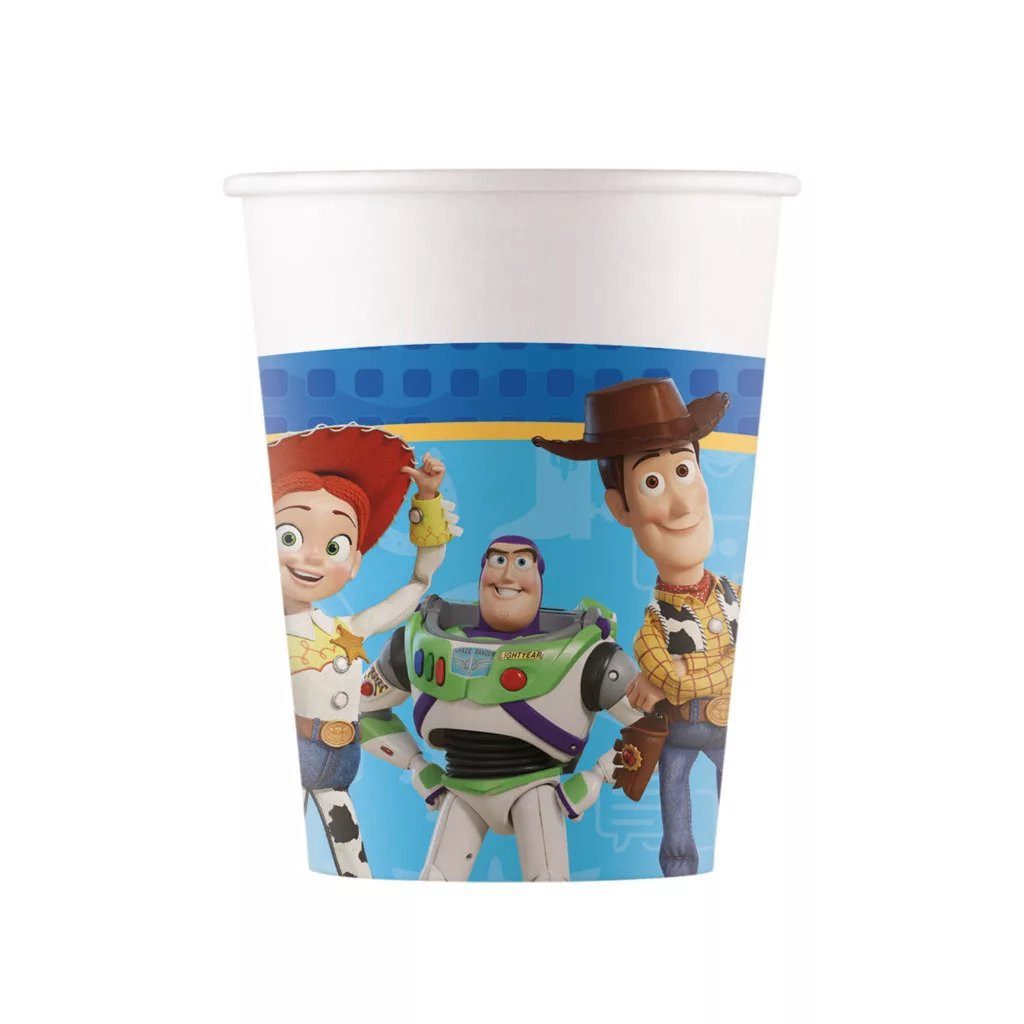 Disney Kindergeschirr-Set Disney Toy Story On a Mission Papierbecher 8 Stück, 200 ml