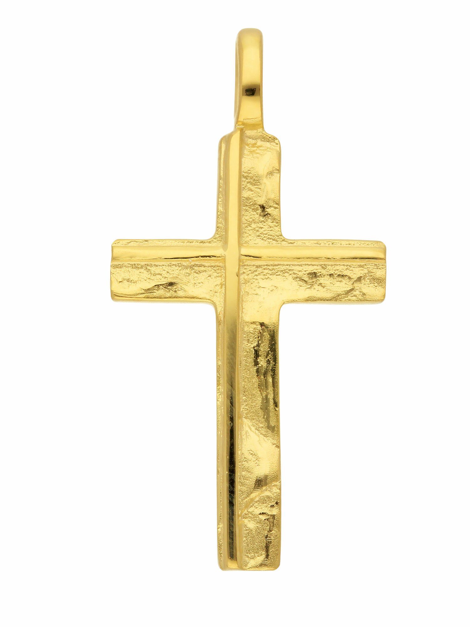 Adelia´s Kettenanhänger 333 Gold Kreuz mm Damen mm & Anhänger, Höhe Breite - 15 für 22,1 Herren, - Goldschmuck Maße