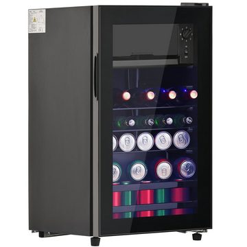 Ulife Getränkekühlschrank SC-76A, 71.6 cm hoch, 40 cm breit, höhenverstellbare Füße, Gefrierfach 3L, Kühlfach 73L, Energieklasse F