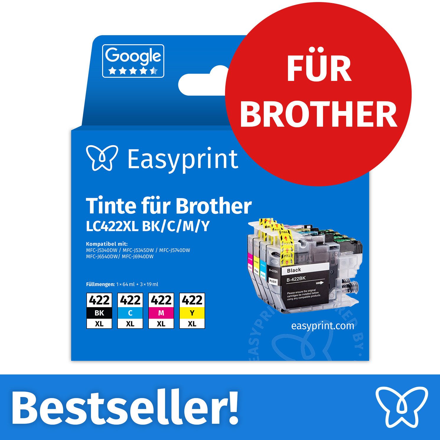 Easyprint Tintenpatrone (6-tlg)
