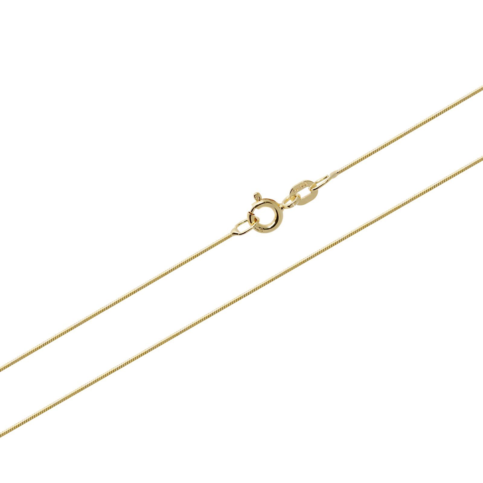 NKlaus Goldkette 40cm Schlangenkette 585 Gelbgold Halskette Diamant,  Diamantiert