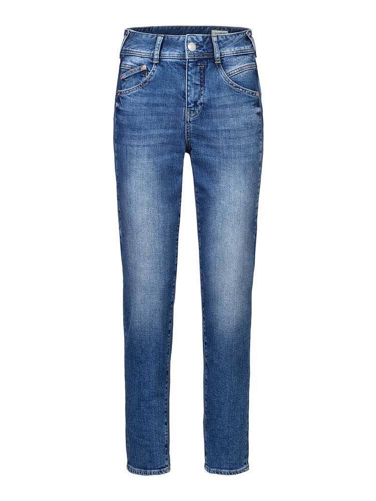 Herrlicher Stretch-Jeans HERRLICHER GILA HI Conic Recycled Denim retro marvel l30 5579-RD105-86