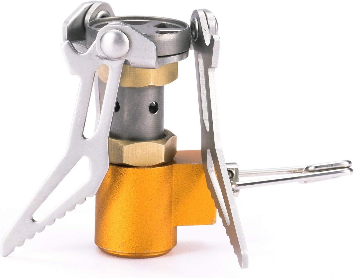 LA CUTE Gaskocher Fire-Maple FMS-300T Titan Gaskocher 2600 W ultraleicht faltbar, (Outdoor-Gaskocher für Trekking & Camping, Tragbarer Titan-Gaskocher, 2600 W Leistung, ultraleicht & faltbar), Ultraleichter Titan-Gaskocher mit 2600 W Leistung, faltbar & kompakt