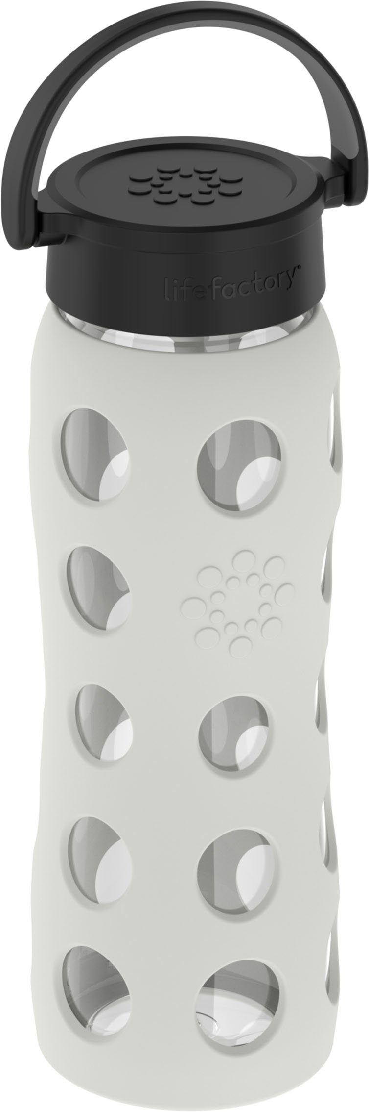 Glas Grey Babyflasche, Lifefactory Cool Silikonhülle Schraubverschluss, 650ml und Lifefactory mit Flasche
