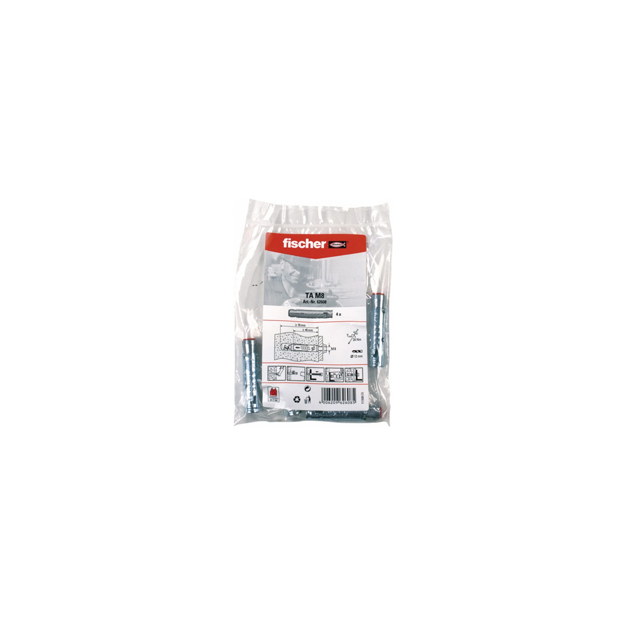 fischer Schwerlastanker fischer Schwerlastanker TA M8 B (4) 10 Stk
