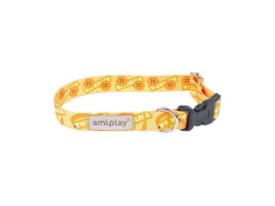 amiplay Hunde-Halsband Verstellbares Hundehalsband BEHAPPY, farbenfrohe Designs