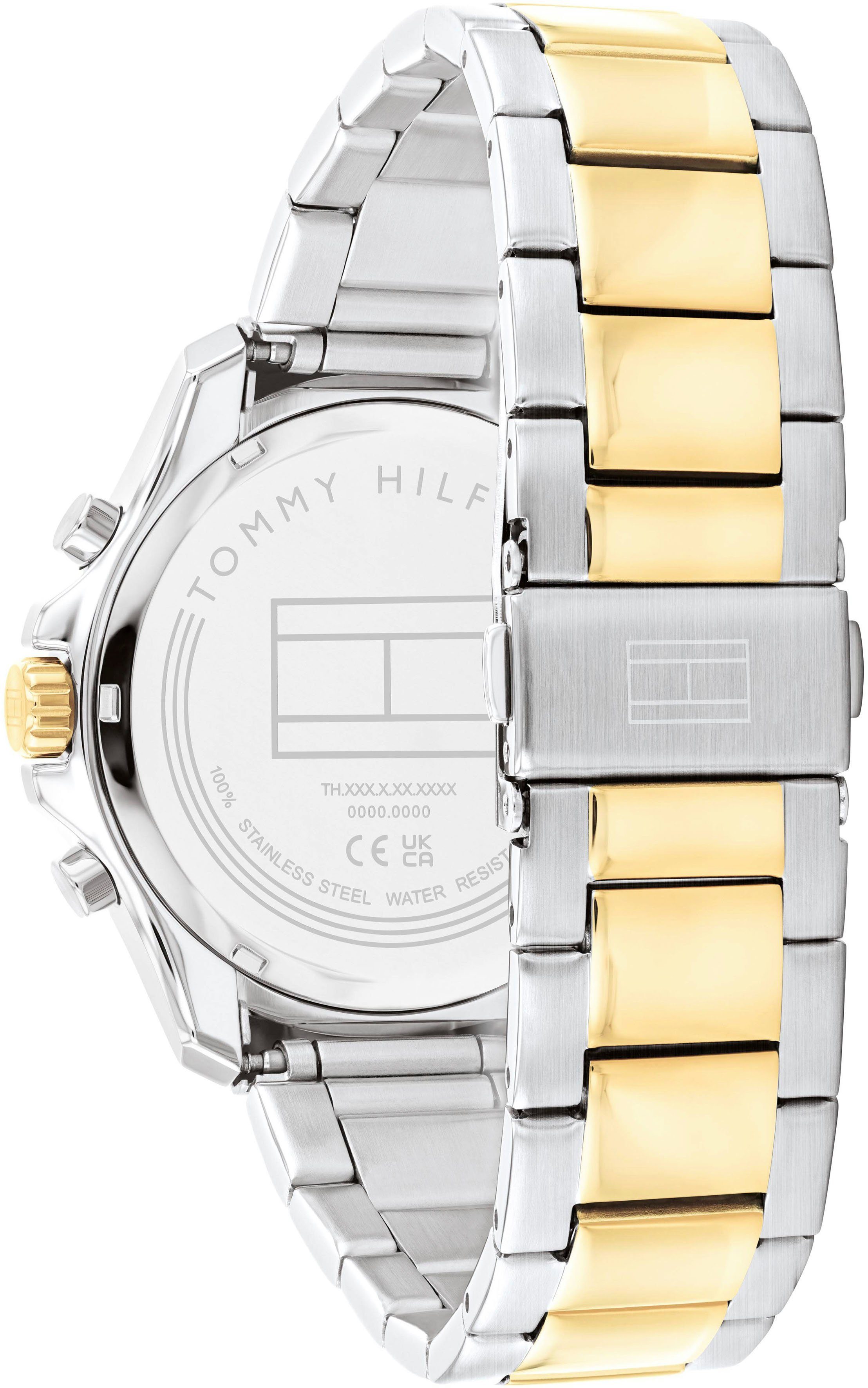 Tommy Hilfiger Multifunktionsuhr JORDAN 1792095, Quarzuhr, Armbanduhr, Herrenuhr, Datum, Edelstahlarmband