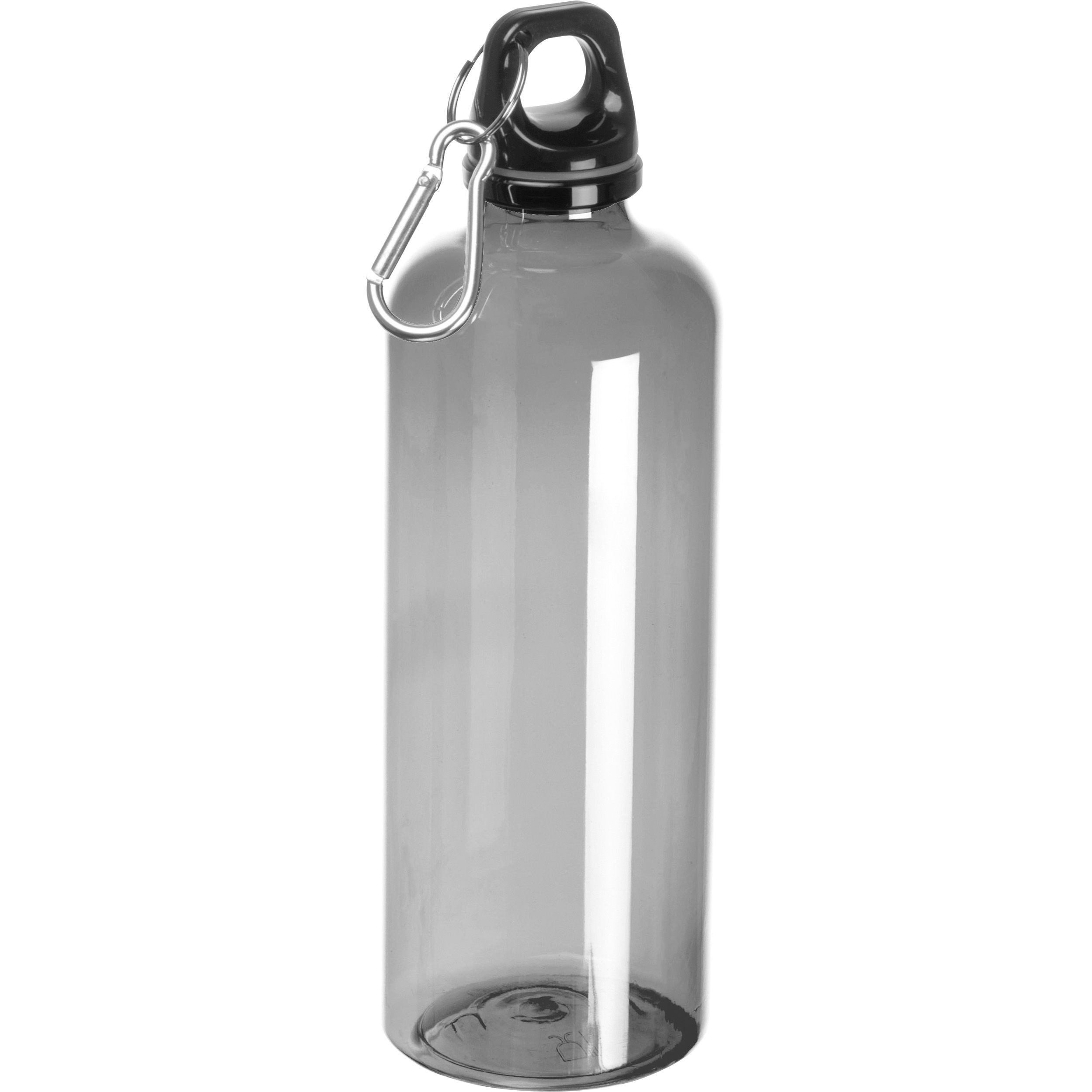 Trinkflasche Sporttrinkflasche mit Karabinerhaken / 600ml / Farbe: anthrazit