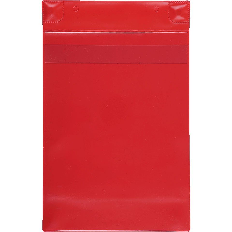 König Werbeanlagen Zeitungsständer tarifold Magnettasche, rot, Einlegemaß DIN A4 (hoch) XL, 259x360x2mm, 5/VE