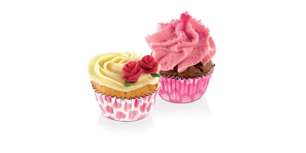 Tescoma Muffinform Muffin-Minikörbchen DELÍCIA ø 4 cm, 100 St., Herzchen