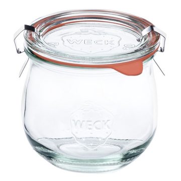 MamboCat Einmachglas 12er Set Weck Gläser 370ml Tulpenglas Glasdeckel Einkochringe Klammer, Glas