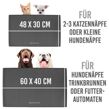 KaraLuna Futternapf Napfunterlage aus Silikon I Futtermatte Hundenapf Unterlage Katzennapf, Silikon-Napfunterlage
