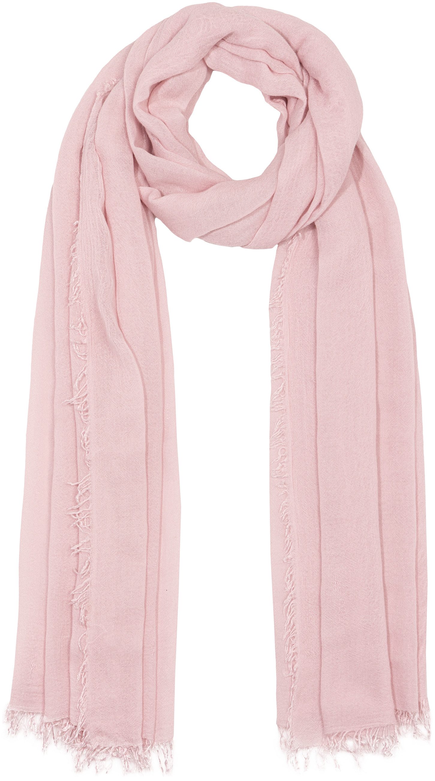 Modeschal SC529 Damen Sommer Schal aus weicher Bambusfaser unifarben