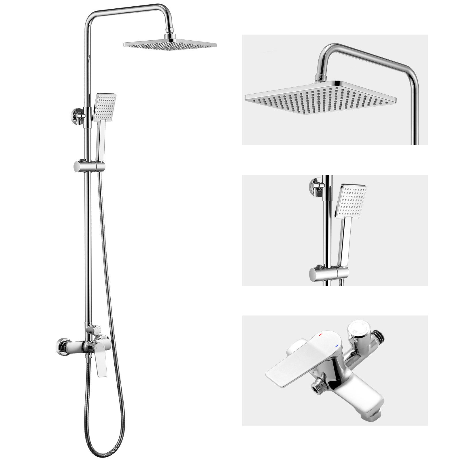 Auralum Max Duschsystem Brausegarnitur Duschsystem Höhe günstig online kaufen