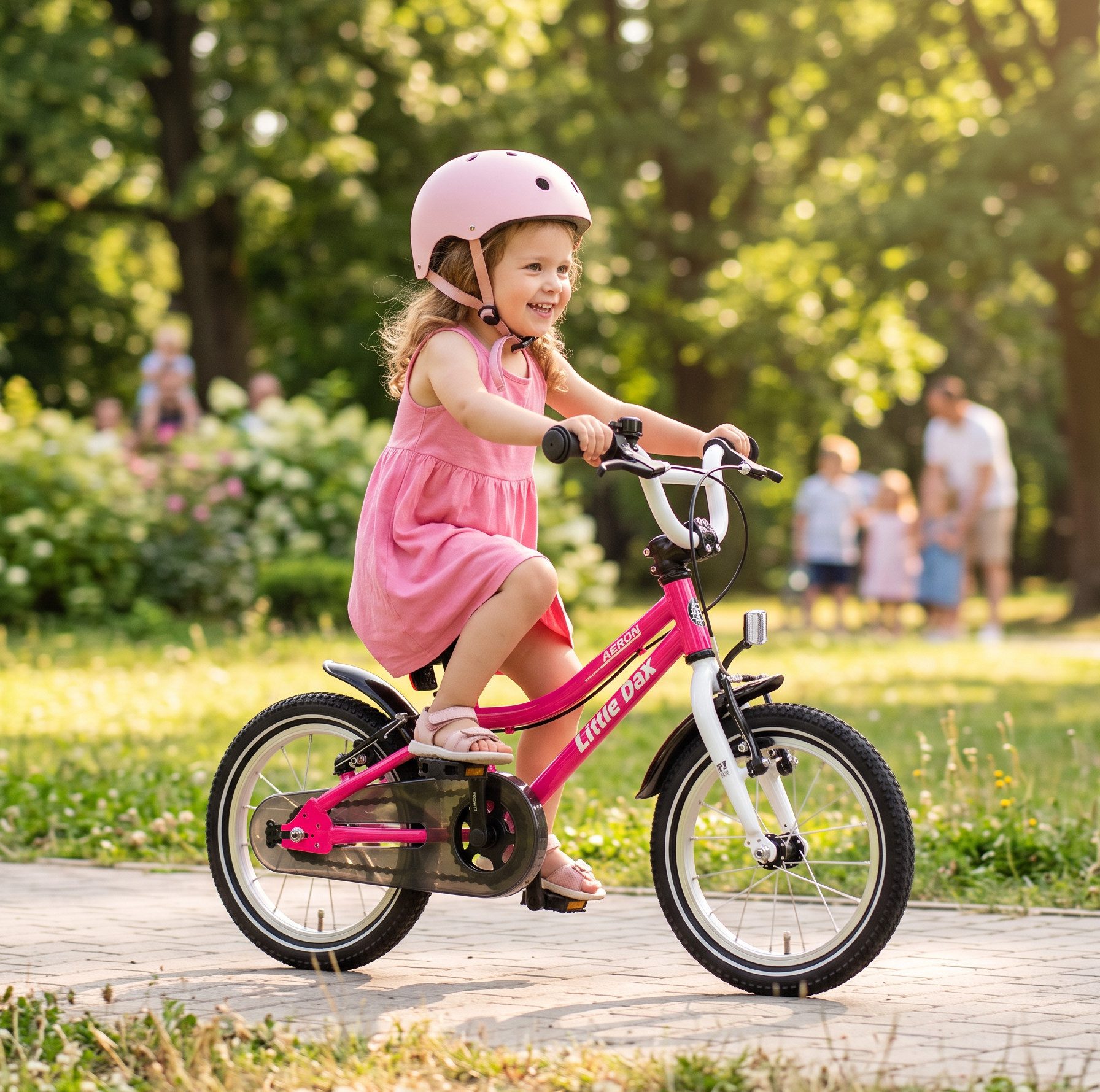 Bachtenkirch Kinderfahrrad 14 Zoll Fahrrad Pink Mädchen ab 3 Jahre, Sitzhöhe 43-50 cm, Schrittlänge ab ca. 41 cm, Gewicht ca. 7 kg