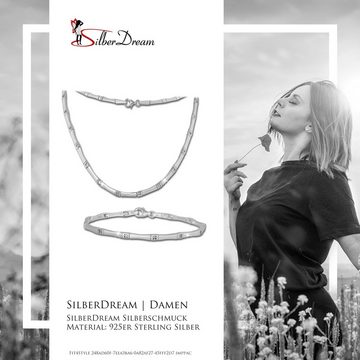 SilberDream Schmuckset SilberDream Collier & Armband Zirkonia (Schmuckset, 2-tlg., Schmucksets), Damen Schmucksets aus 925 Sterling Silber, Farbe: silber