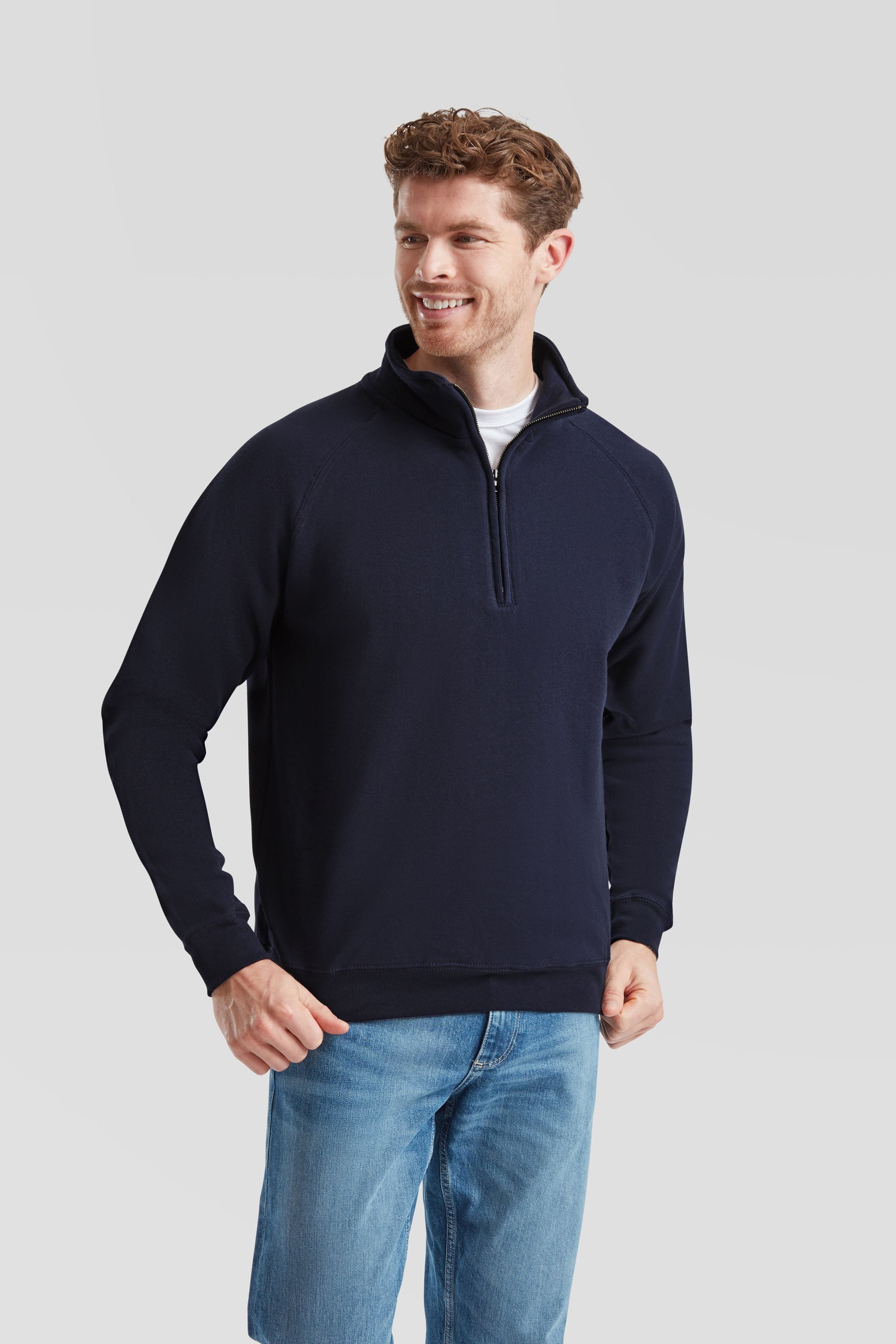 Fruit of the Loom Sweatshirt Fruit of the Loom Classic Zip Neck Sweat – Bild 3 von 5