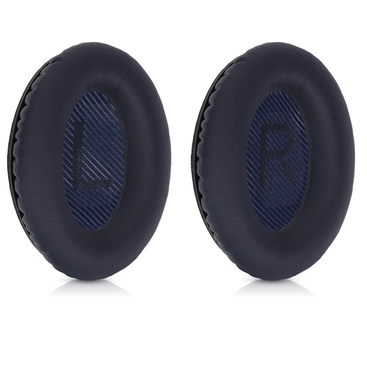 kwmobile 2x Ohr Polster für Bose Quietcomfort 35 35II 25 15 / QC35etc. Ohrpolster (Ohrpolster Kopfhörer - Kunstleder Polster für Over Ear Headphones)