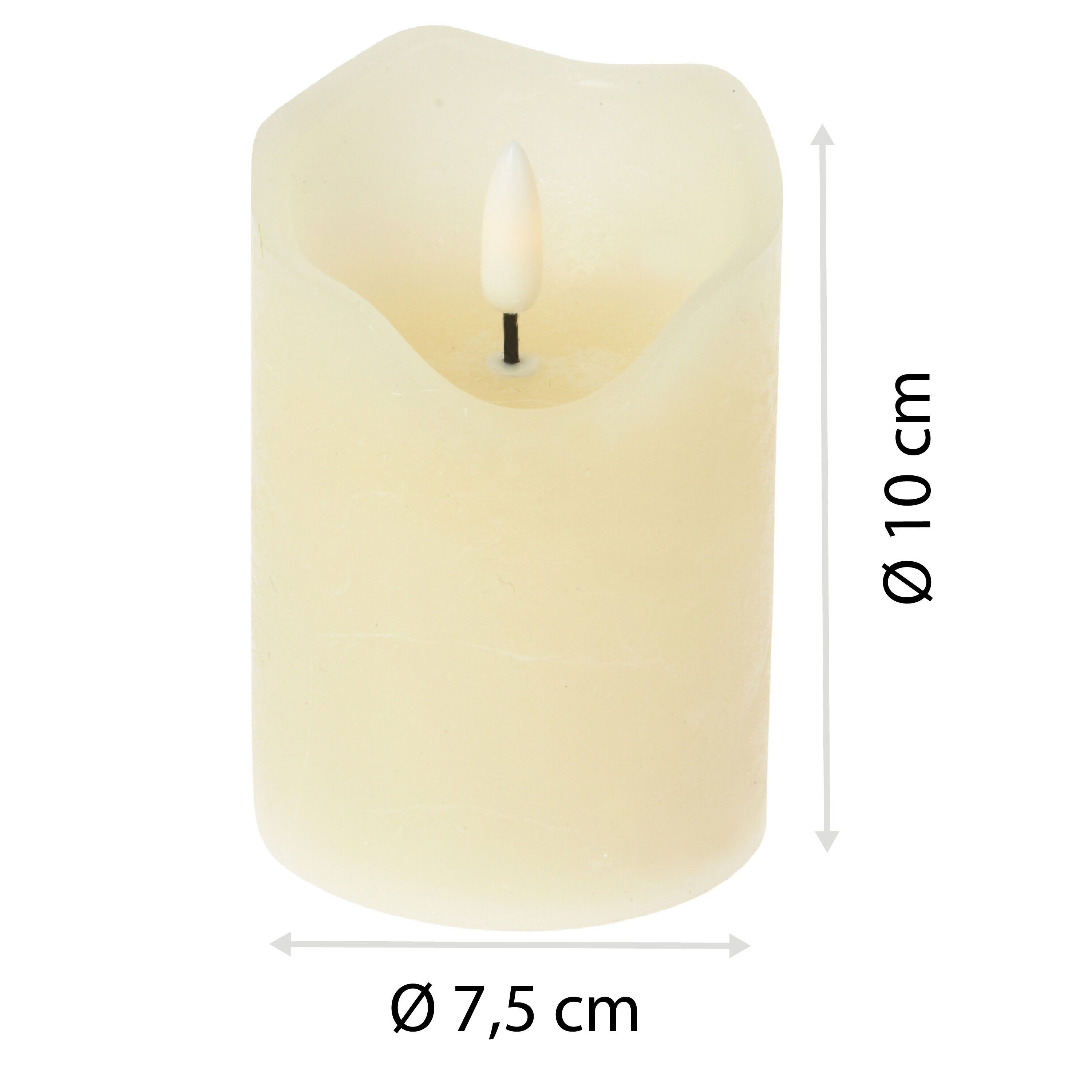 ToCi LED-Kerze 4er-Set LED Echtwachs Kerzen, günstig online kaufen